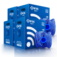 奥威尔(OWIRE) SSKJ-C6-68BL 0.58mm加粗线径 蓝 六类4对非屏蔽网线 305米/箱