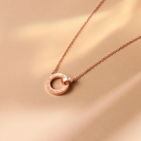 金 六 福 吉 祥 钛钢小双环套链 TLTG20040