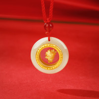 金 六 福 吉 祥 十二生肖和田玉-蛇 LPSL21277