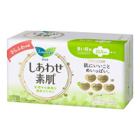 花王乐而雅F透气棉柔纤巧日用护翼型卫生巾22.5cm20片*3包