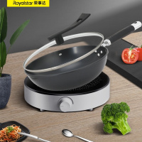 荣事达RC-JH32SN-黑钻爆炒精铁锅(无涂层)