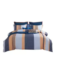 梦洁家纺 梦洁云朵绵印花四件套:橙晓1010189049