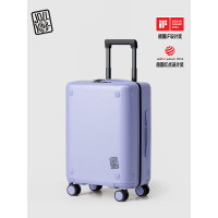 多一JOLLYING德国进口磁吸扣一拖二旅学箱莫奈紫zy-1638 20寸+24寸