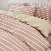 皮尔特保罗 色织水洗四件套-条纹咖 POLOS-2322