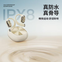 纽曼骨 传导开放式蓝牙耳机IPX8防水米白色 LY71