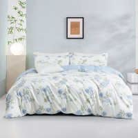 水星家纺 月沐花影茶氨酸抗菌四件套 132696