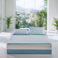 水星家纺 摩登米兰可水洗凉感提花冰丝席 130812 180*200cm