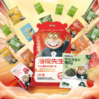 海狸先生 海鲜零食大连特产巨大礼包(834g) HL-834