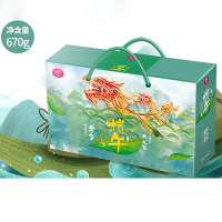 乐奈 端午龙舟糕点零食礼盒(670g) JL-H6