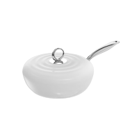 DUMIK 中科德马克D-CA30B21白月光系列 白月光轻珐琅炒锅30cm