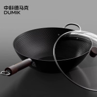 DUMIK 中科德马克D-CF30J31极铁系列 三极防锈铁锅30cm