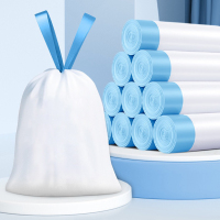 杜克恩 DKECS-001 45*50cm 蓝白色 抽绳式 18只/卷 4卷/包 垃圾袋 (计价单位:包)