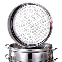 烹巅Poondear 不锈钢蒸笼 直径 32.5cm