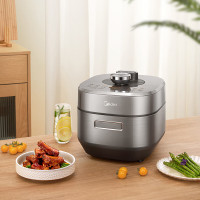 美的(Midea) MY-S572N 电压力锅 速嫩感电压力煲6分钟一道菜 高压锅IH猛火2200W家用智能5L