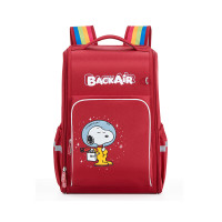 爱华仕(OIWAS) OCB4441CA 红色 双肩包 强效减负 史努比漫画联名款书包 小学生儿童书包 抑菌防泼水