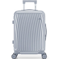 爱华仕(OIWAS) 拉杆箱 PC材质 减震飞机轮 坚固加厚拉杆 干湿分离收纳旅行箱 OCX6620-20 银色