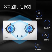 康宝 家用燃气灶 JZT-2QL360B(A款Ⅵ)双灶大火力一级能效 熄火保护 不锈钢款 天然气