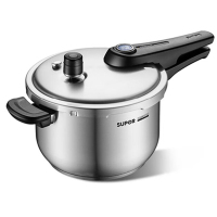 苏泊尔(SUPOR)YW22LT1 高压锅 304不锈钢 蓝眼示压快煮炖汤燃气电磁炉明火通用 5.2L