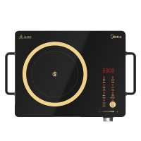 美的(MIDEA)CHW2201A 电磁炉 2200W大功率 旋转控温 触摸按键 红外光波加热不挑锅