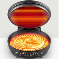 美的(Midea) MC-JKC3421 电饼铛 下盘可拆洗 大规格煎烤机1800W大火力旋风烤盘煎饼机