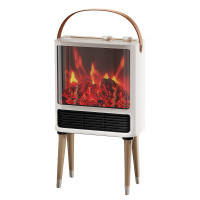 艾美特 AIR9 暖风机 仿真炭火取暖器 台立两用复古火焰壁炉冷暖两用轻音速热1500W