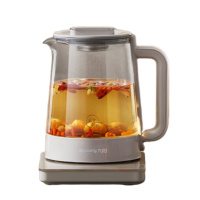 九阳 K15D-WY501(A) 养生壶 灰色 1.5L 玻璃花茶壶电水壶 纯钛加热盘 抗异味