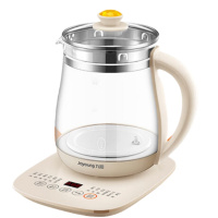 九阳 K15F-WY175(茶)(A) 养生壶 奶茶色 1.5L 玻璃花茶壶 12大功能 专注炖煮 防糊底 电热水壶