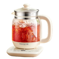 九阳 K15F-WY4121(C) 养生壶 奶油白 1.5L 家用玻璃壶多功能电热花茶壶办公室养生煮茶器