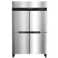 海尔 SL-1020D4H 1020升四门风循环不锈钢全冷冻冰箱 铜管制冷厨房柜冷藏商用冰箱 四门全冷冻