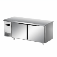 海尔 SP-260C/D2H 260升两门风循环不锈钢冷藏冷冻转换操作台 商用冰柜单温冷藏餐饮后厨不锈钢冷柜