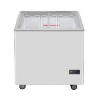 海尔 SD-219HZE 219升卧式全冷冻展示柜 深冷速冻雪糕陈列柜 超市便利店冻货食品弧面玻璃柜