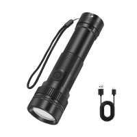 艾逸瑶选多功能手提灯头灯手电筒超强亮度防摔设计便携户外探险灯艾逸瑶选 SD-25622 2.5W USB充电式手电 (计价单位:个) 黑色