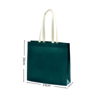 朗盛光艺 LSGY24 无纺布手提袋 文件袋 33cm宽*34cm高*10cm侧 (计价单位:个) 墨绿色