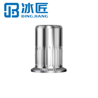 冰匠 304不锈钢平头拉铆螺母 个