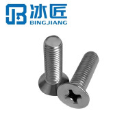 冰匠 304不锈钢十字平头螺丝沉头螺丝钉小机螺钉 单位 袋