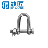 冰匠 304不锈钢D型保险卸扣马蹄卸扣 个