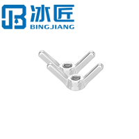 冰匠 304不锈钢羊角螺母 个