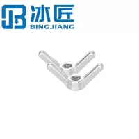 冰匠 304不锈钢羊角螺母 个