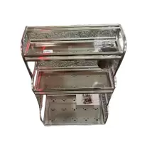 先互丁 不锈钢调料架 40*13/17/22*58cm 个