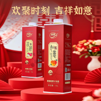 顶真吉祥苹果汁如意黄桃果粒果汁办酒大瓶饮料宴席年货