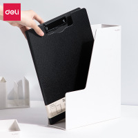 得力5016纽赛竖式折页板夹(墨海蓝)(个)