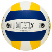 得力安格耐特F1256_5号中学生用PU排球(白色+黄色+蓝色)(个)