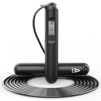 得力安格耐特F4148中考训练电子计数跳绳(钢丝绳)(黑色)(根)