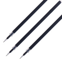 得力 S207中性笔替芯0.5mm全针管(黑)