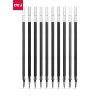 得力6916 中性笔芯0.5mm子弹头(黑)(支)