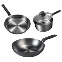 苏泊尔(SUPOR)锅具三件套30cm炒锅+24cm煎锅+16cm奶锅 VTP2507T