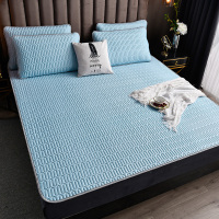 雅鹿冰丝乳胶席三件套 淡雅蓝 YLX2202