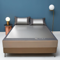 雅鹿刺绣冰藤席三件套 灰 YLX2401