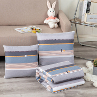 雅鹿多功能印花抱枕被 YLC2210 40*40cm 100*145cm(展开)