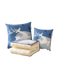 雅鹿亲肤绒印花抱枕被 YLC2552